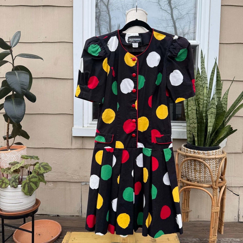 SL Fashion Colorful Polka Dot Romper